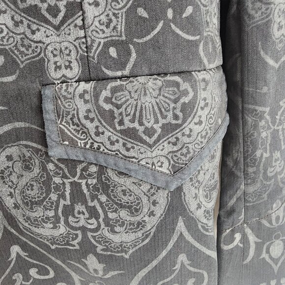 Haus Of Howe Black Patterned Blazer  99% Cotton 1% Spandex  42R - Picture 8 of 16